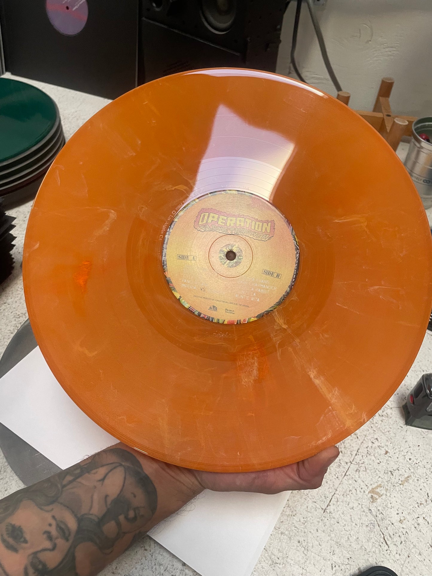 Operation Flamethrower - Limited Edition OBI Strip Marble Orange (Vinyl)