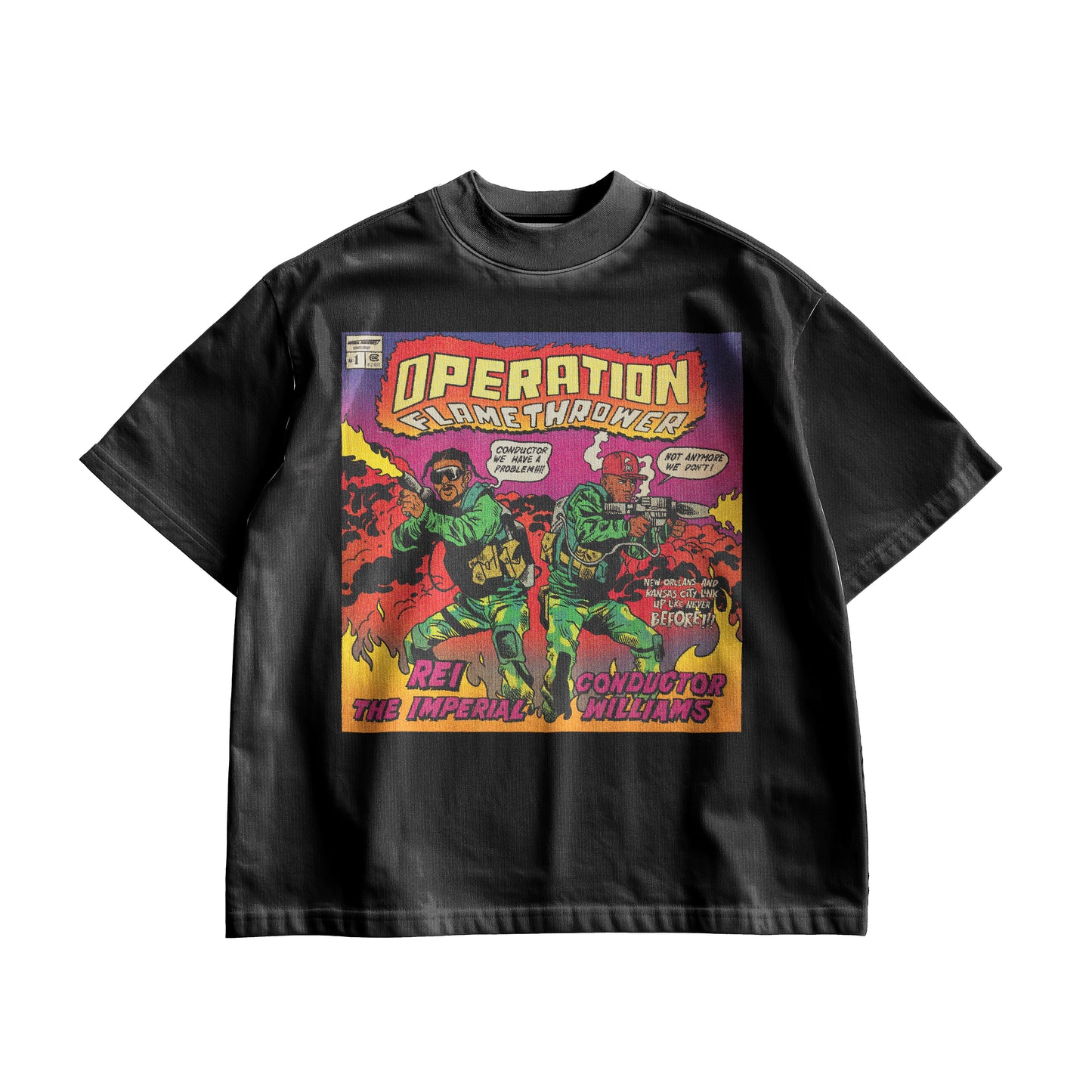 OPERATION FLAMETHROWER COMIC TEE